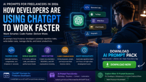 AI prompts help freelance developers code faster, debug smarter, automate workflows, and boost productivity with ChatGPT in 2026.